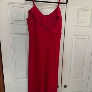 Elegant Red Jumpsuit